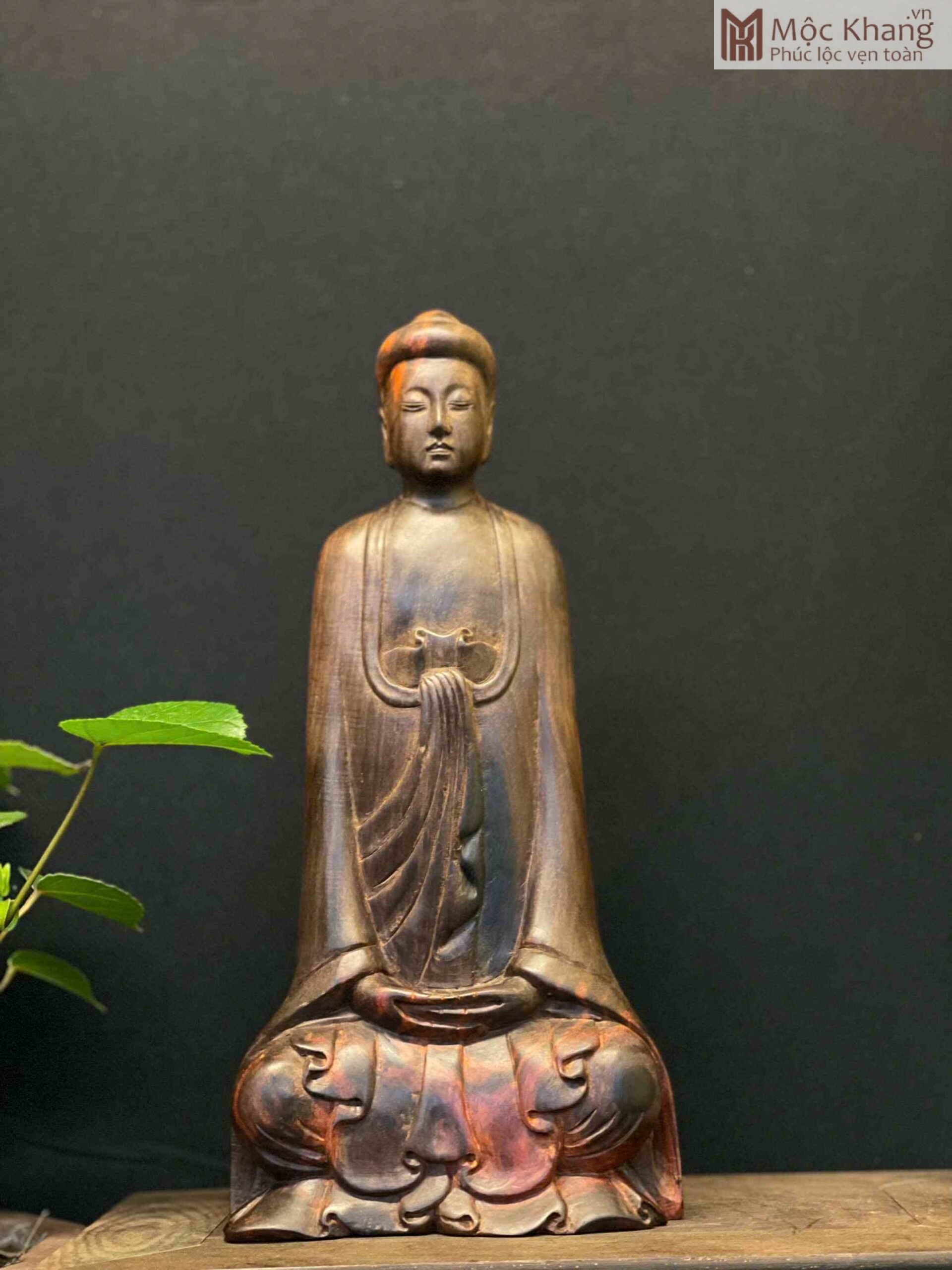 Tượng Thiền Tĩnh Tâm Gỗ Trắc Cao 21(cm) (3)_3 Tượng Thiền Tĩnh Tâm Gỗ Trắc Cao 21(cm)