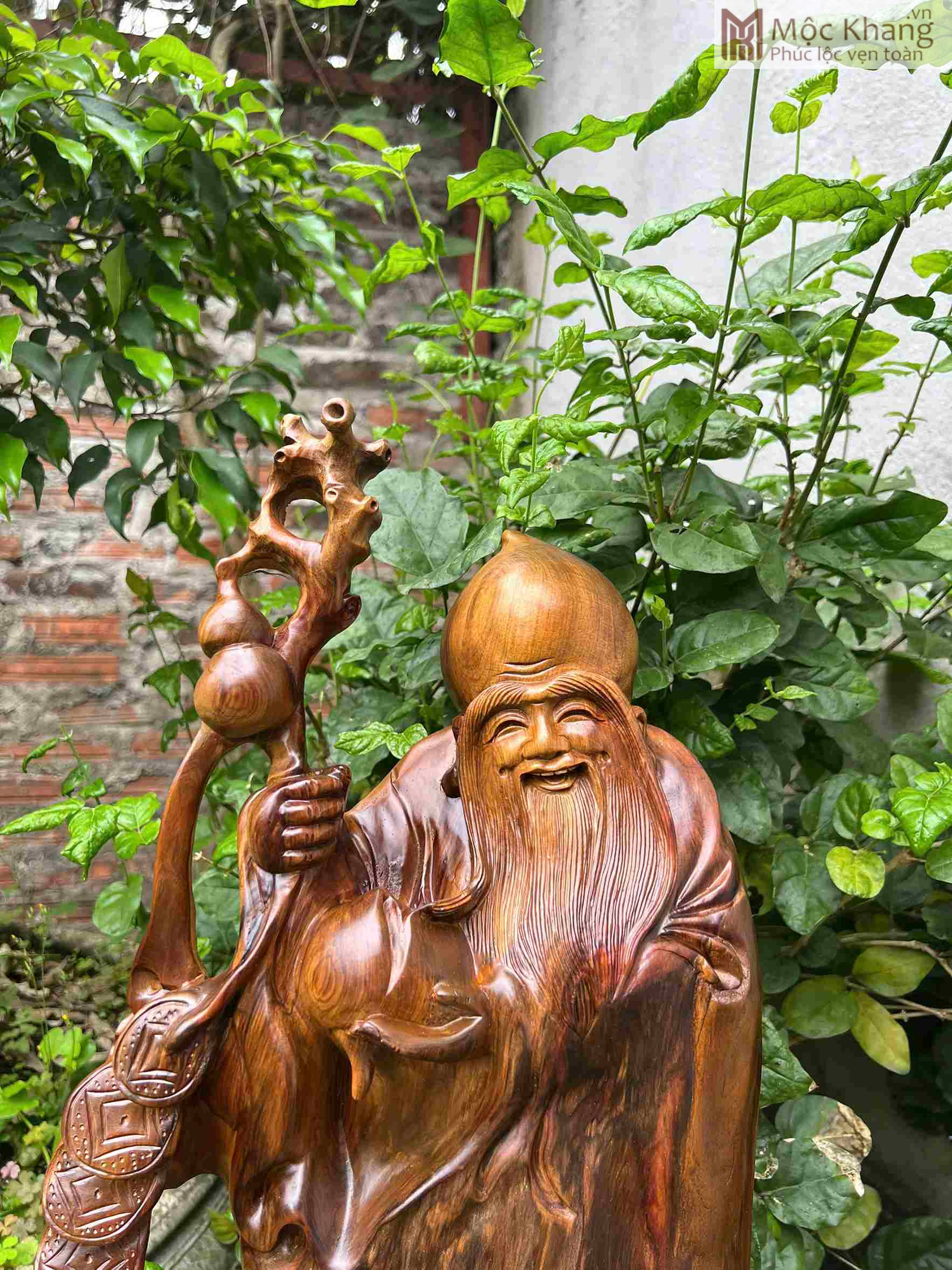 Tượng Thọ Tiên Gỗ Bách Xanh Cao 62 (cm) (2)_2