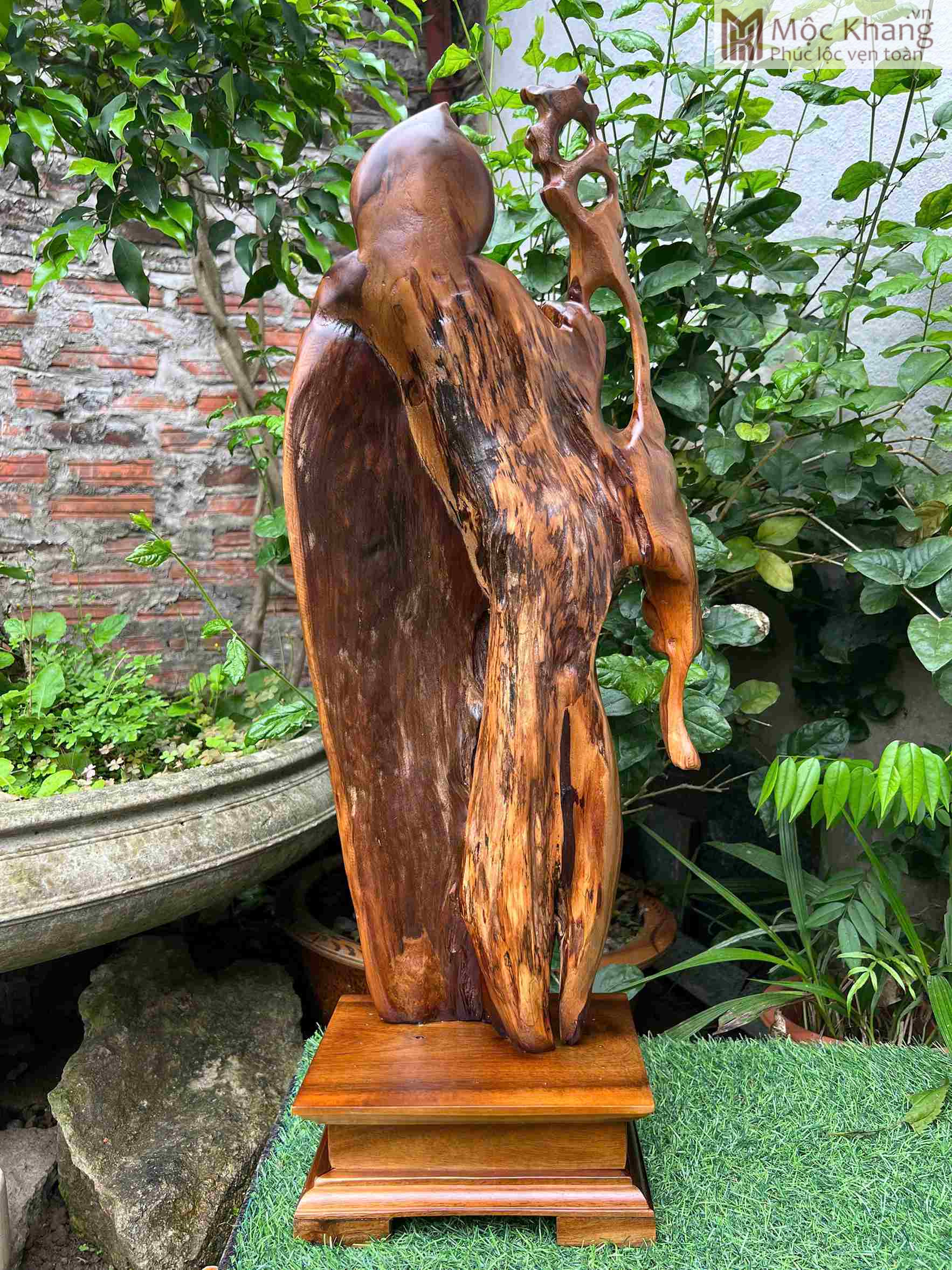 Tượng Thọ Tiên Gỗ Bách Xanh Cao 62 (cm) (3)_3