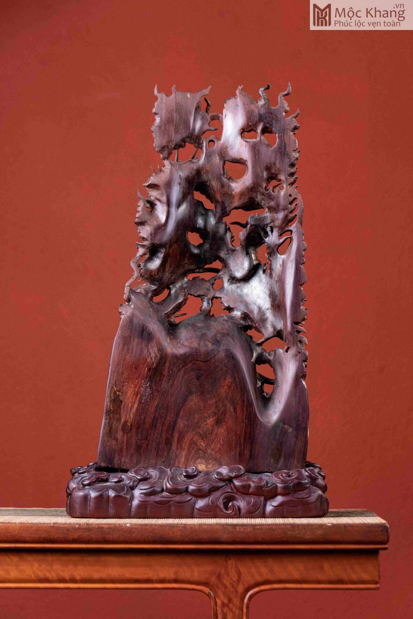 Tượng Tứ Linh Gỗ Tử Đàn Cao 41 (cm) (9)_9 Tượng Tứ Linh Gỗ Tử Đàn Cao 41 (cm)