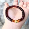 Vòng Tay Hổ Phách Dáng Bánh Xe Hạt 4 (mm)