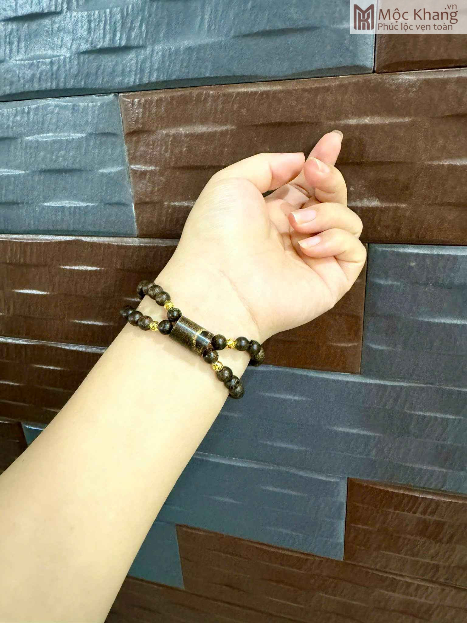 Vòng Trầm 2 Vòng Mix Bi Vàng 18K (1)_1 Vòng Trầm 2 Vòng Mix Bi Vàng 18K