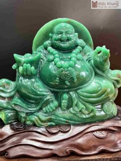 Tượng Phật Di Lặc Đá Thạch Anh Xanh