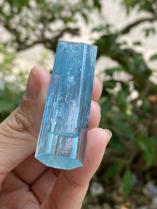 Trụ Tinh Thể Đá Aqiuamarine 