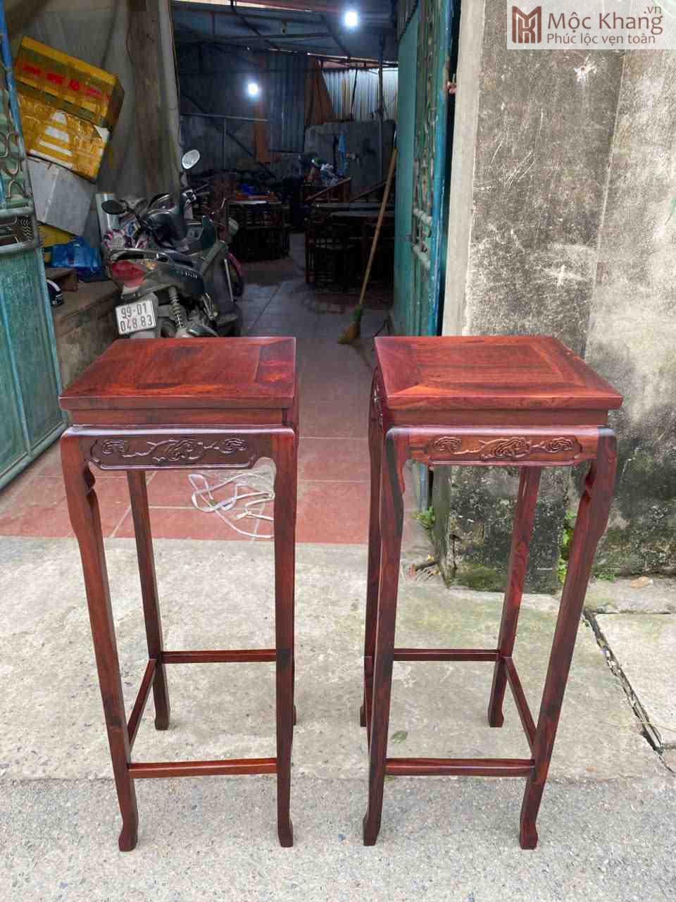 Cặp Đôn Vuông Gỗ Cẩm Cao 98 (cm) (1)_1 Cặp Đôn Vuông Gỗ Cẩm Cao 98 (cm)