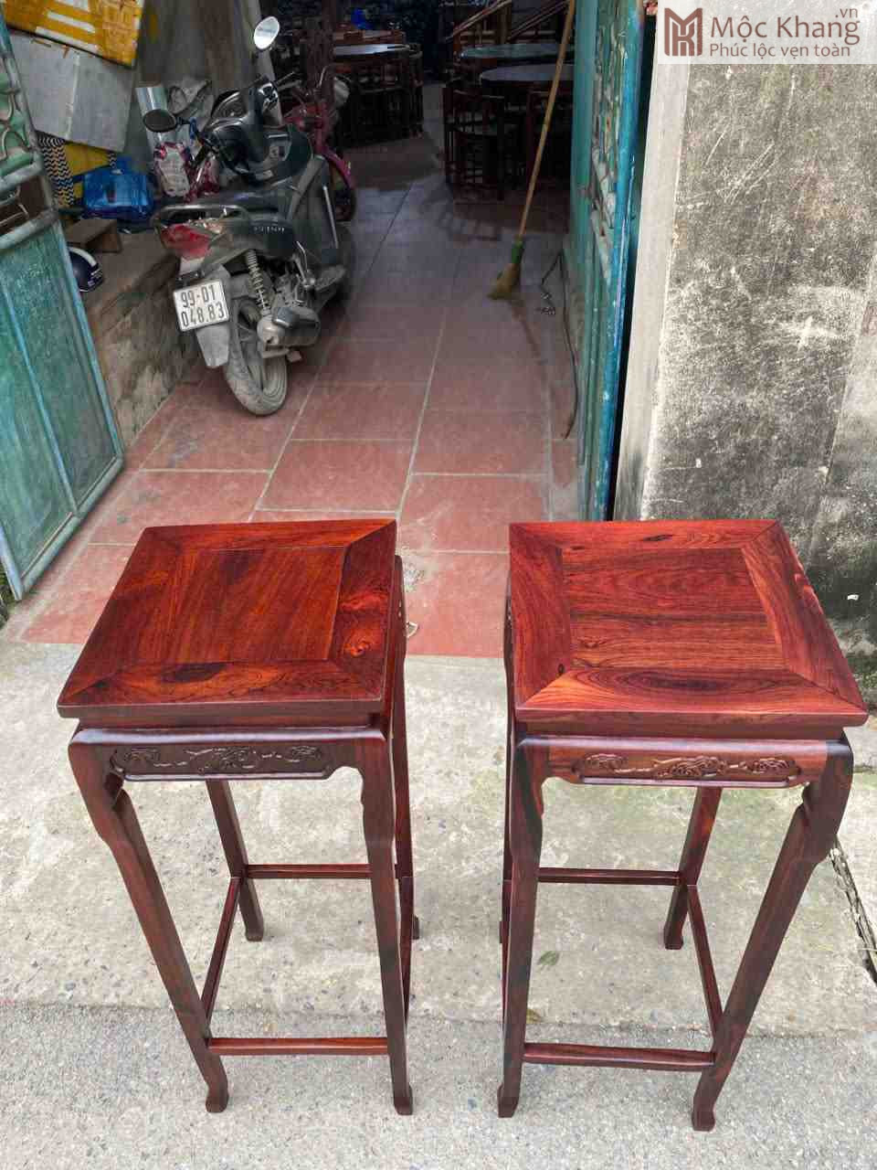 Cặp Đôn Vuông Gỗ Cẩm Cao 98 (cm) (2)_2 Cặp Đôn Vuông Gỗ Cẩm Cao 98 (cm)