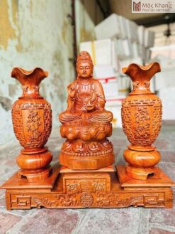 Cặp Lục Bình Và Phật Quan Âm Cao 40 (cm)