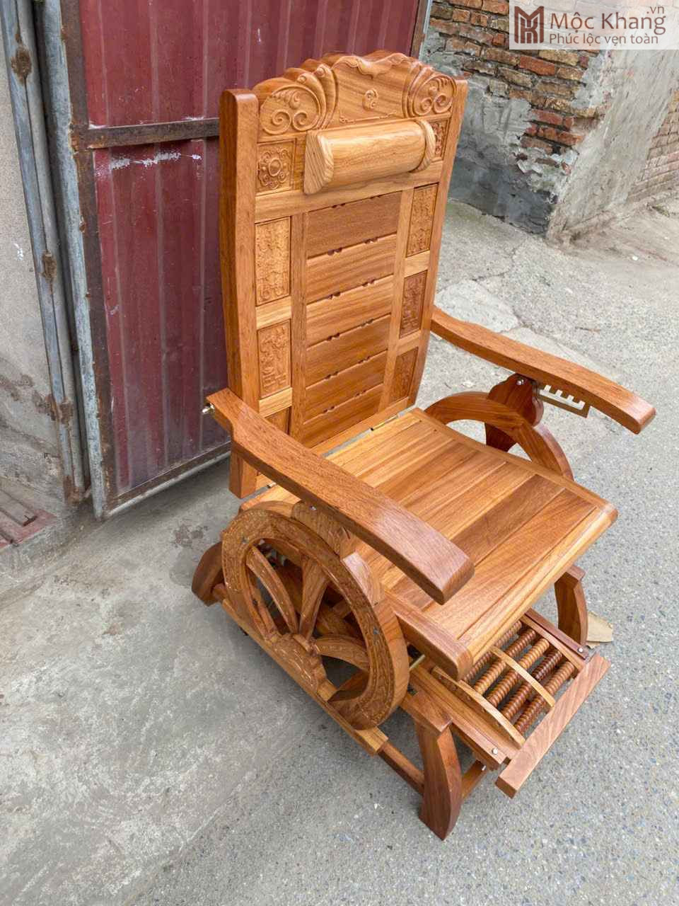 Ghế Đu Gỗ Gõ Đỏ Cao 118 (cm) (1)_1
