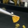 Mặt Dây Thạch Anh Tóc Nâu Đồng Trục Cao 12.3 (mm)