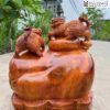Tượng Nghê Gỗ Hương Cao 43 (cm)