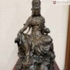 Tượng Quan Âm Ngồi Tự Tại Gỗ Mun Cao 62 (cm)