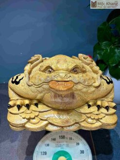 Tượng Thiềm Thừ Gỗ Mun Cao 36 (cm)