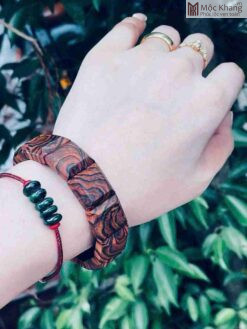 Vòng Bản Lách Gỗ Sưa Cao 18 (cm)