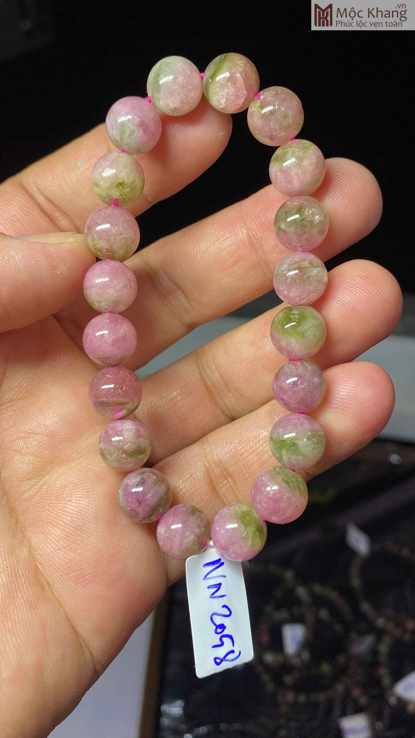 Vòng Tay Đá Tourmaline Hạt 9.6 (mm) (2)_2 Vòng Tay Đá Tourmaline Hạt 9.6 (mm) Vòng Tay Đá Tourmaline Hạt 9.6 (mm)