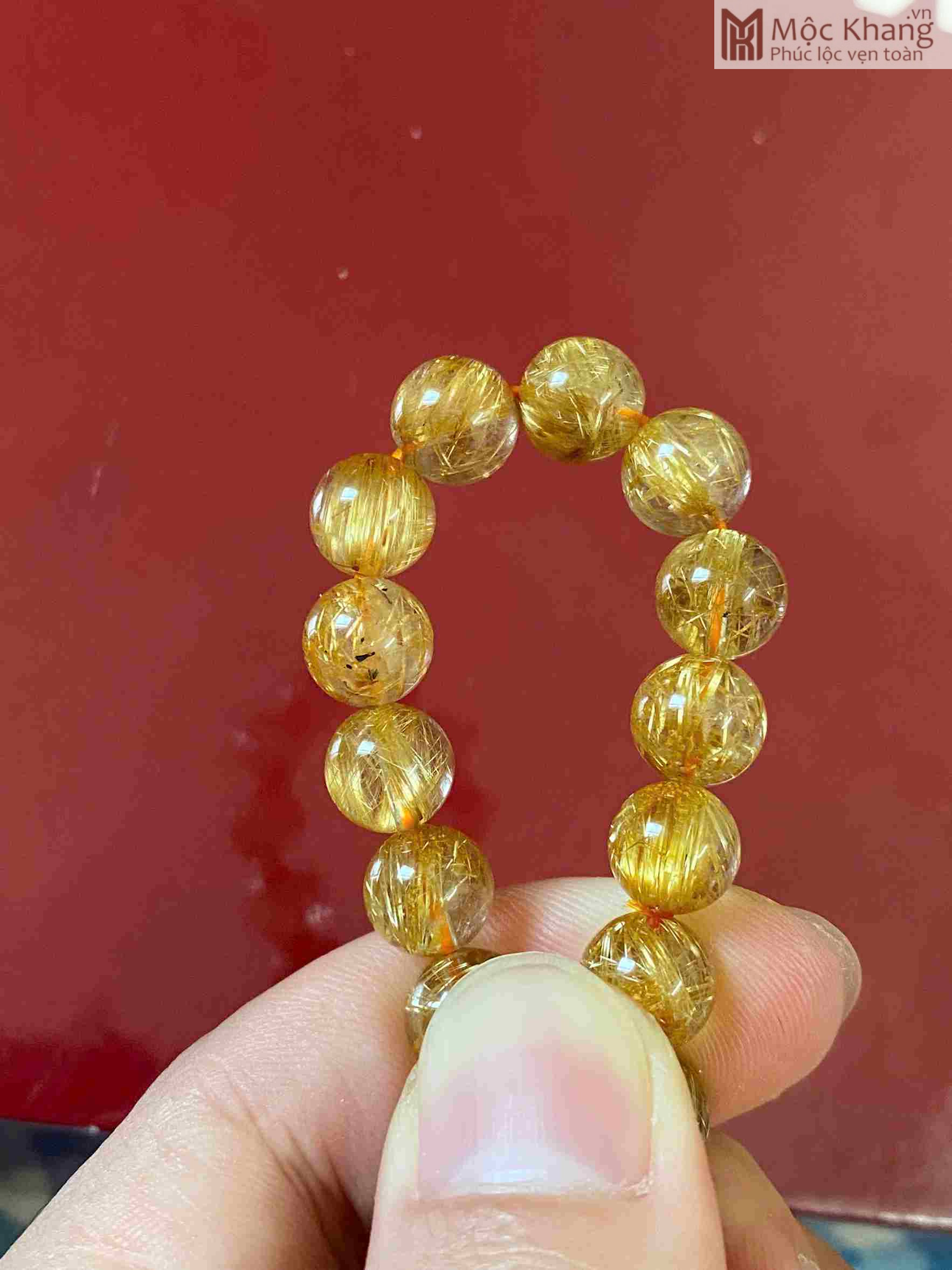 Vòng Tay Thạch Anh Tóc Vàng Hạt 8.6 (mm) (5)_5 Vòng Tay Thạch Anh Tóc Vàng Hạt 8.6 (mm)