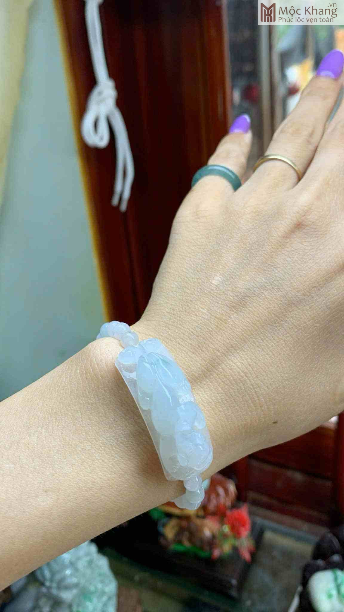 Vòng Tay Tỳ Hưu Băng Cẩm Thạch Ni 40.7 (mm) (2)_2 Vòng Tay Tỳ Hưu Băng Cẩm Thạch Ni 40.7 (mm)