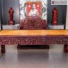Bộ Bàn Giám Đốc Cẩm Ván Bông Bàn Cao 80(cm)