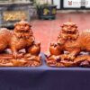 Cặp Nghê Gỗ Hương Ta Cao 23(cm)