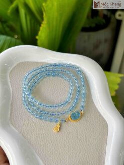 Chuỗi Aquamarine Mix Charm Hạt 5(mm)