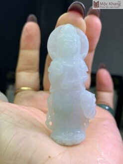 Mặt Dây Quan Âm Jadeite Cao 58(mm)