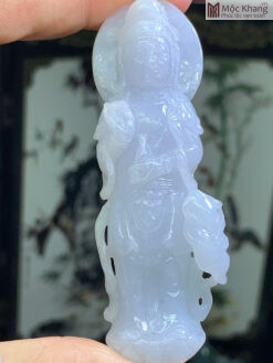 Mặt Dây Quan Âm Jadeite Cao 67.3(mm)