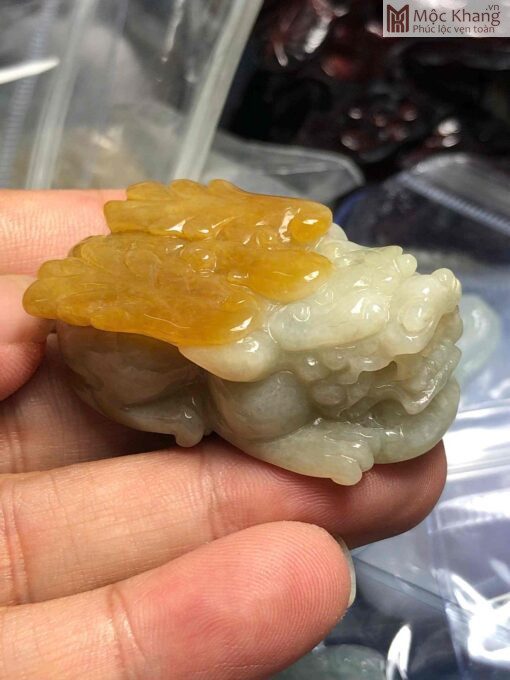 Mặt Dây Tỳ Hưu Phi Thiên Ngọc Cẩm Thạch Cao 45.5(mm)
