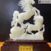 Tác Phẩm Song Mã Uyên Ương Ngọc Onyx Cao 41(cm)