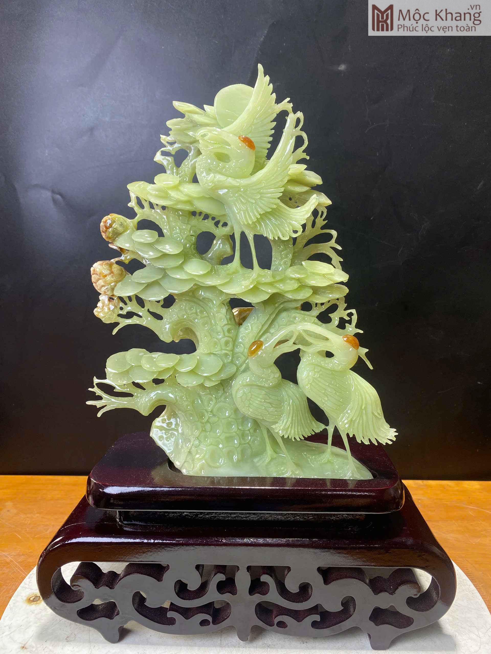 tac-pham-tung-hac-dien-nien-ngoc-tu-nham-cao-27cm (2) Tác Phẩm Tùng Hạc Diên Niên Ngọc Tụ Nham Cao 27(cm)