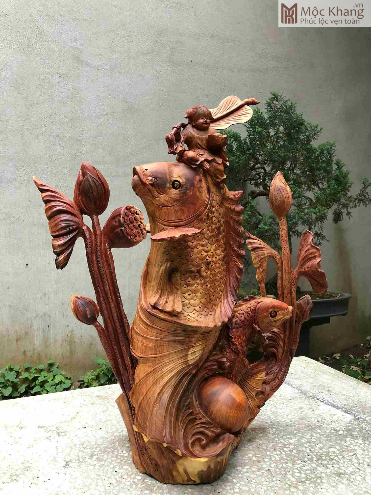 tuong-ca-chep-hoa-rong-go-huong-cao-70cm (3) tuong-ca-chep-hoa-rong-go-huong-cao-70cm