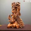 Tượng Phu Thê Viên Mãn Gỗ Sưa Đỏ Cao 62(cm)