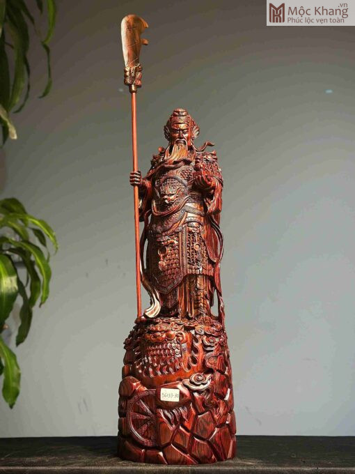 Tượng Quan Công Trấn Ải Gỗ Trắc Cao 72(cm)