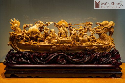 Tượng Tam Đa Hoàng Đàn Ngang 76(cm)