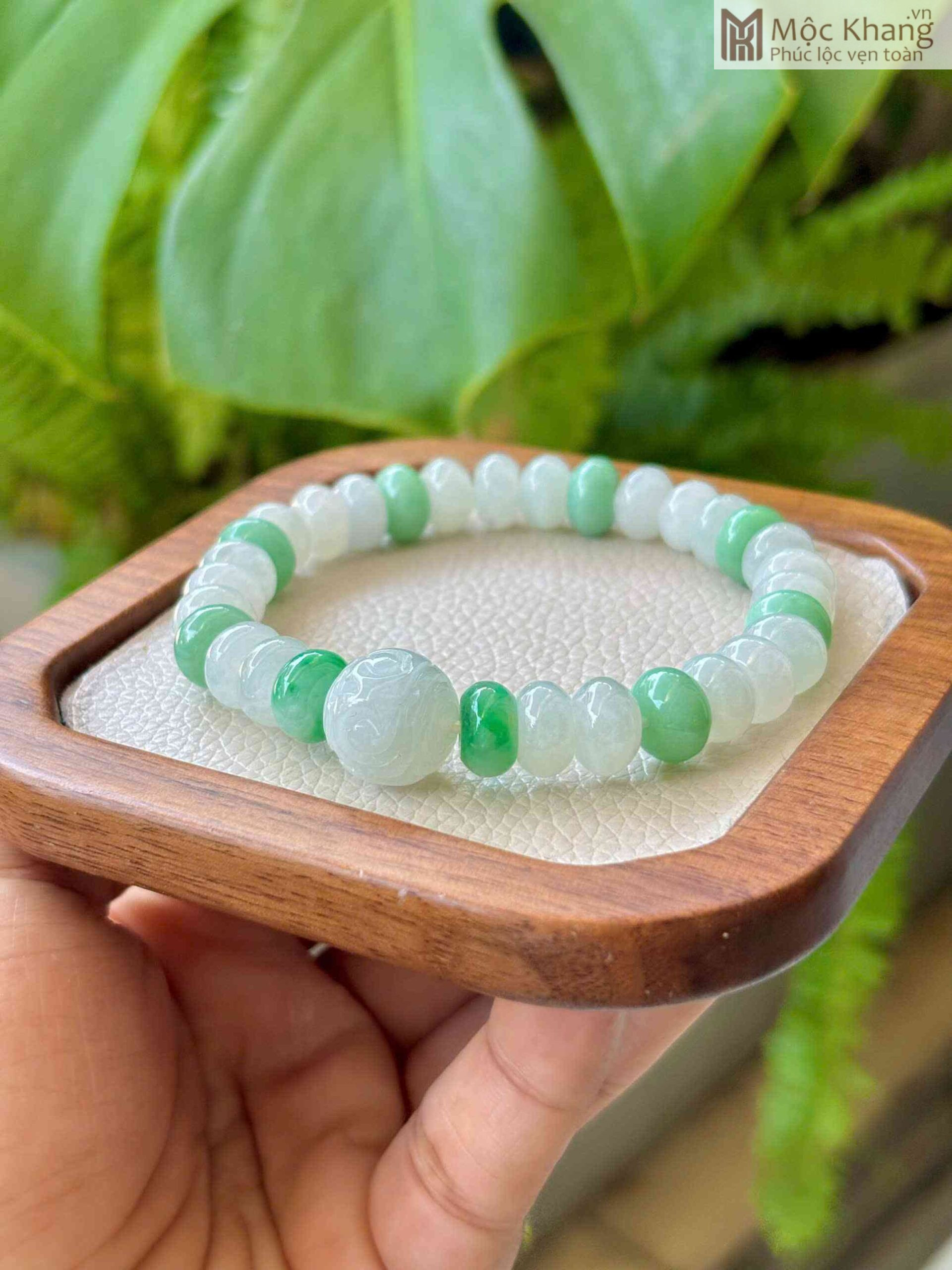 vong-dieu-bach-ngoc-cam-thach-mix-bi-ngoc-hat-9-3mm (3) Vòng Điếu Bạch Ngọc Cẩm Thạch Mix Bi Ngọc Hạt 9.3(mm)