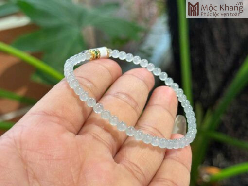 Vòng Tay Bạch Ngọc Hạt 3.8(mm)