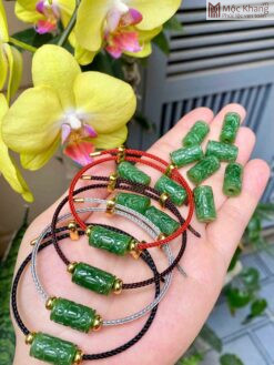 Vòng Tay Lu Thống Ngọc Bích Dài 16,5(mm)