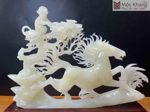 Tác Phẩm Thượng Mã Phong Hầu Ngọc Onyx Cao 43(cm)