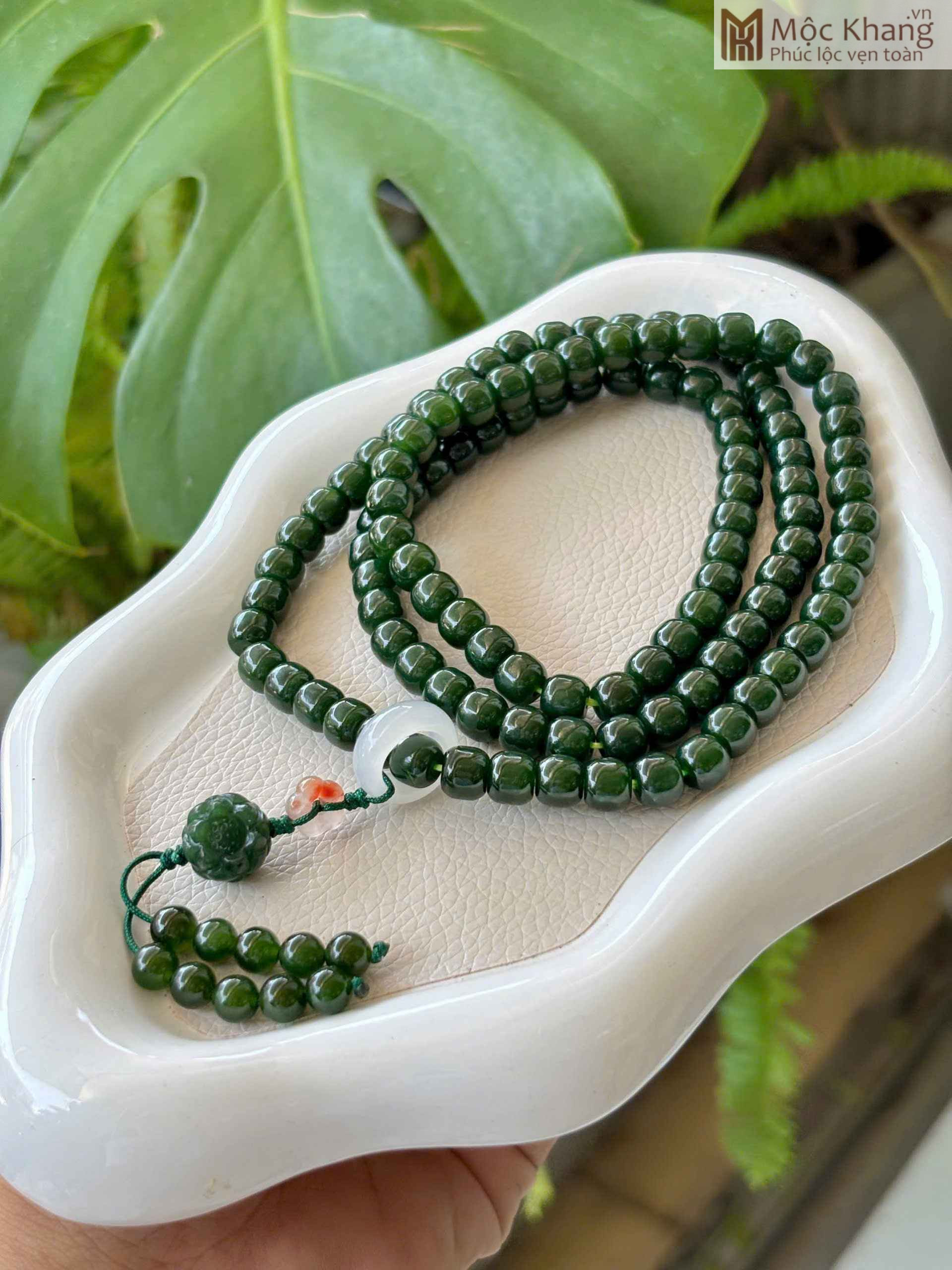 Chuỗi Tràng 108 Lu Thống Ngọc Bích Hạt 7,3 (mm) (2)_2 Chuỗi Tràng 108 Lu Thống Ngọc Bích Hạt 7,3 (mm)