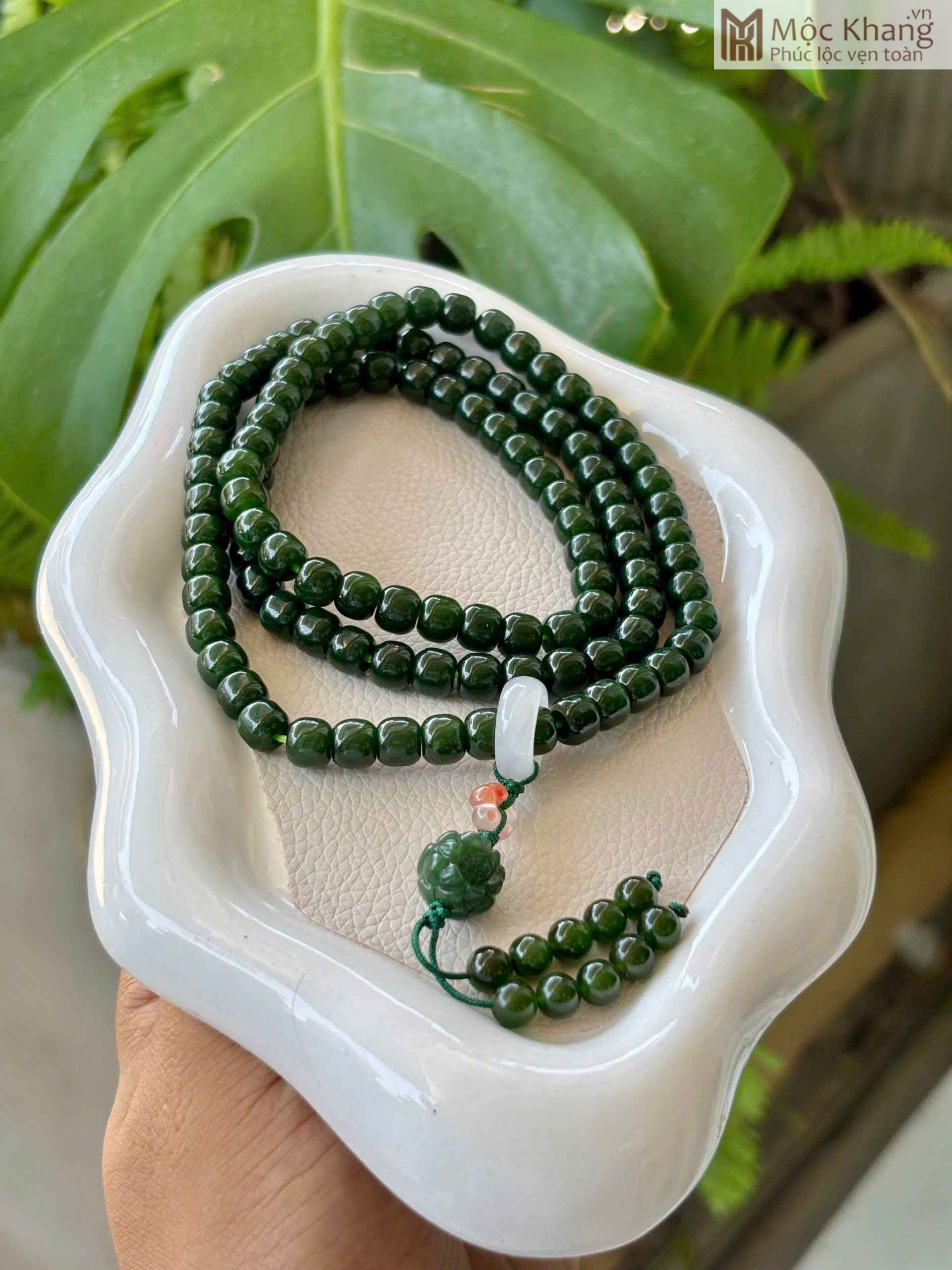 Chuỗi Tràng 108 Lu Thống Ngọc Bích Hạt 7,3 (mm) (3)_3 Chuoi Trang 108 Lu Thong Ngoc Bich Hat 73 mm 3 3