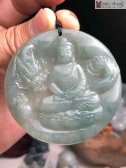 Mặt Dây Phật Như Lai Cẩm Thạch Cao 57 (mm)