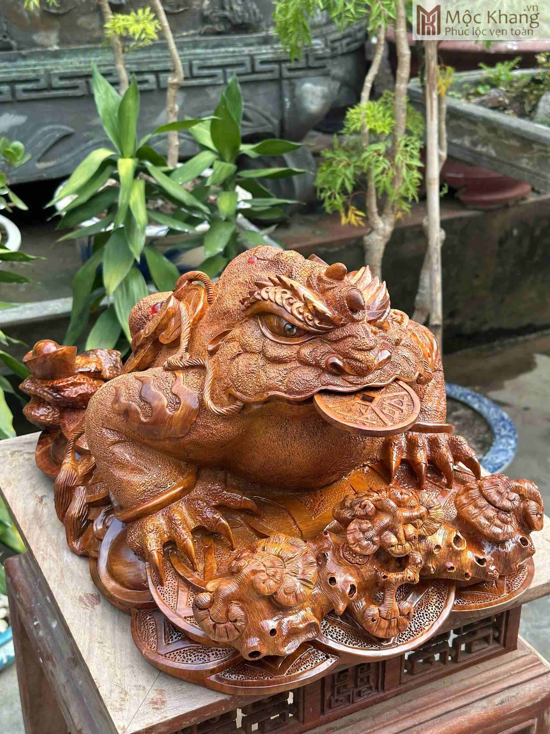 Thiềm Thừ Gỗ Hương Cao 40 (cm) (4)_4 Thiềm Thừ Gỗ Hương Cao 40 (cm)