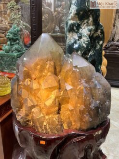 Trụ Tinh Thể Thạch Anh Vàng Cao 41 Ngang 55 Sâu 38 (cm)