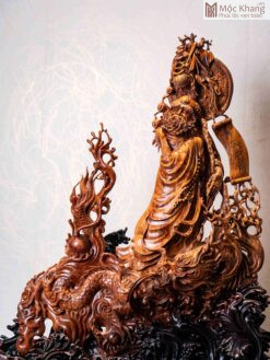 Tượng Đạt Ma Gỗ Sưa Cao 61 (cm)