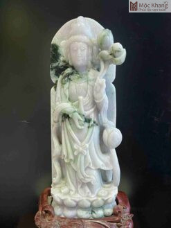 Tượng Mẹ Quan Âm Ngọc Phỉ Thuý Cao 37 (cm)