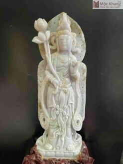 Tượng Mẹ Quan Âm Ngọc Phỉ Thuý Cao 52 (cm)