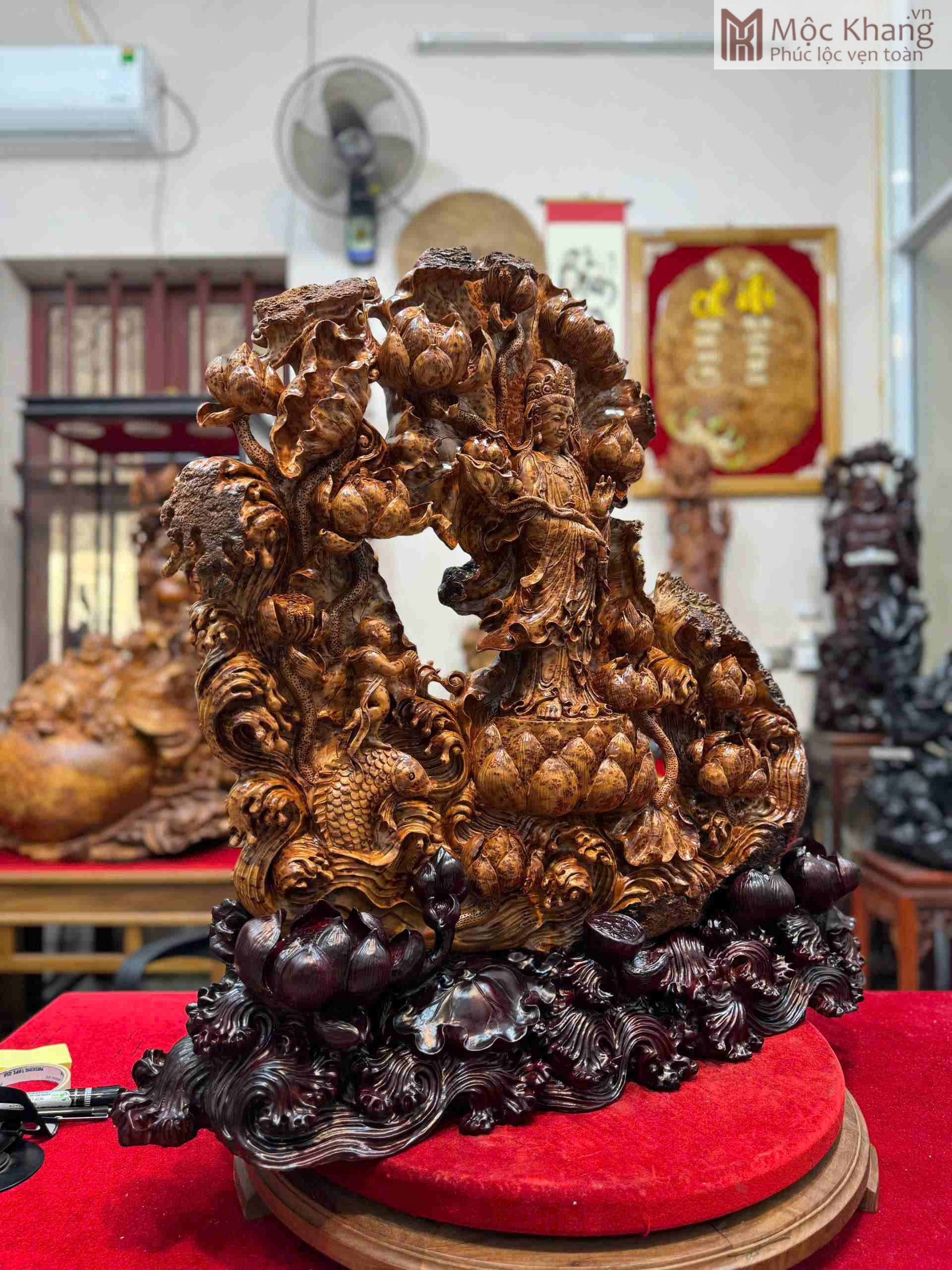 Tượng Phật Bà Quan Âm Gỗ Ngọc Am Cao 72 (cm) (2)_2 Tuong Phat Ba Quan Am Go Ngoc Am Cao 72 cm 2 2