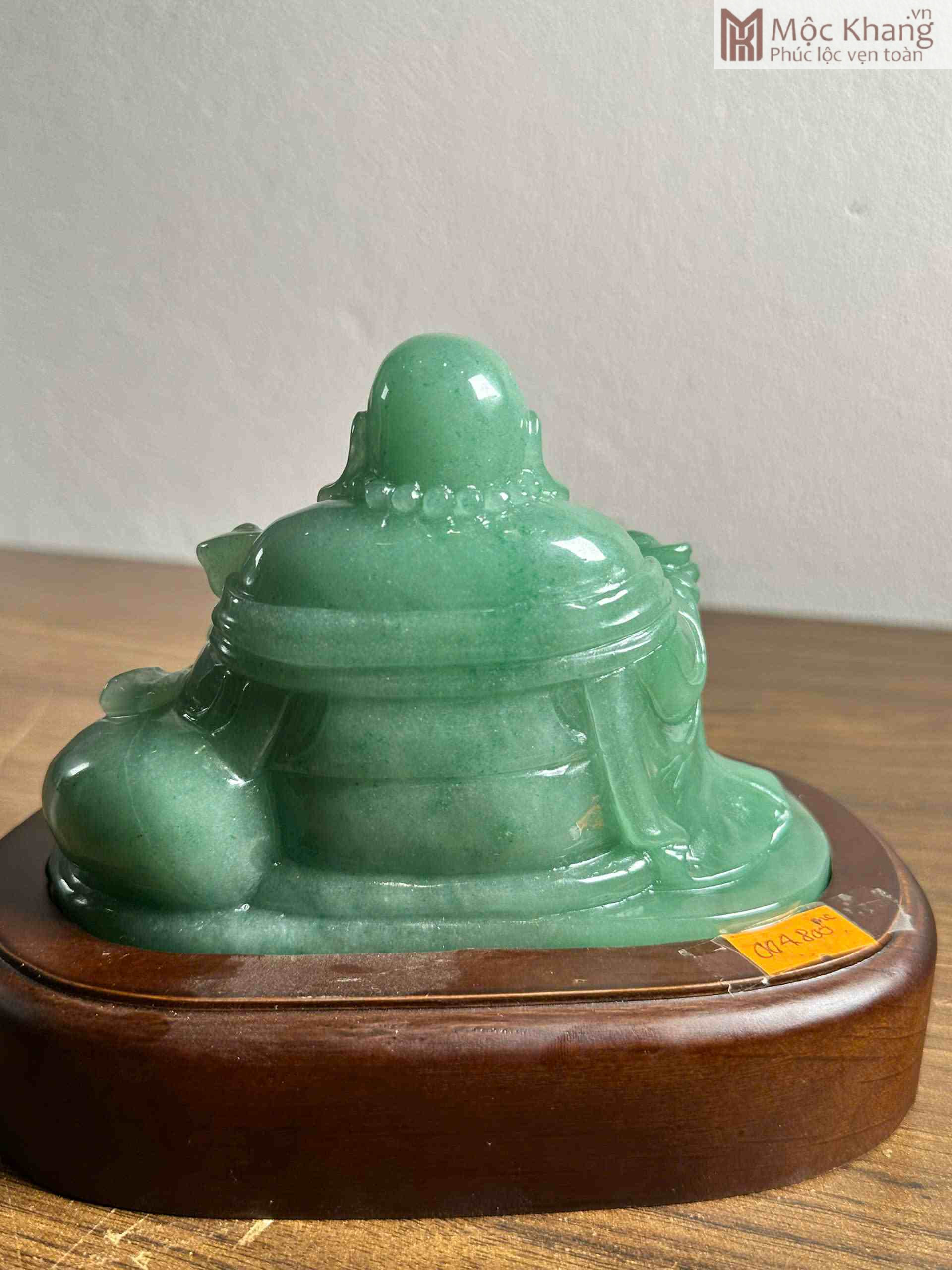 Tượng Phật Di Lặc Thạch Anh Xanh Cao 11 (cm) (3)_3 Tượng Phật Di Lặc Thạch Anh Xanh Cao 11 (cm)