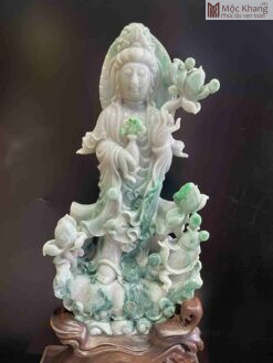 Tượng Quan Âm Ngọc Phỉ Thúy Cao 42 (cm)