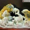 Tượng Tam Dương Ngọc Serpentine Cao 43 (cm)