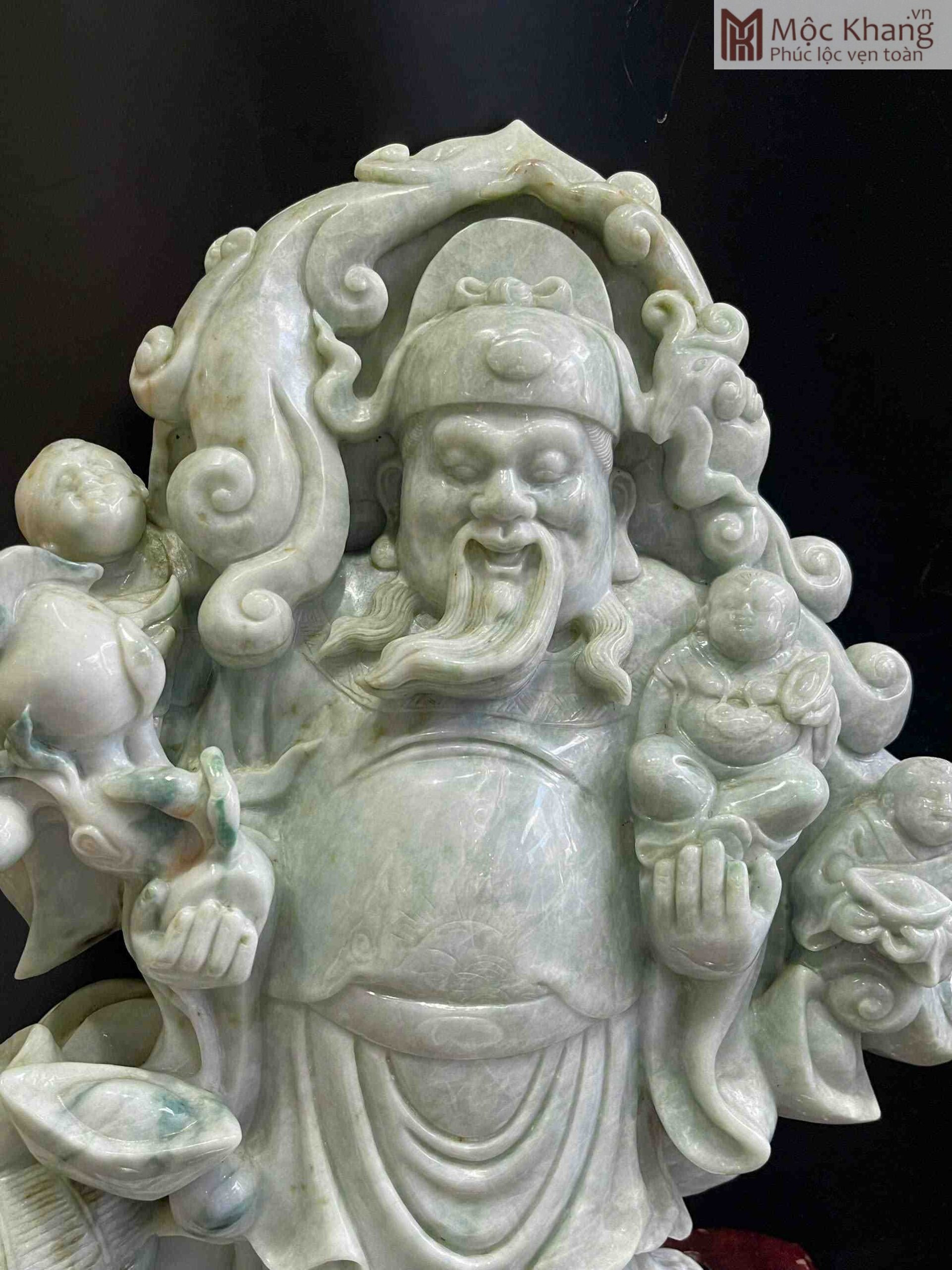 Tượng Thần Tài Ngọc Phỉ Thuý Cao 39 (cm) (2)_2 Tuong Than Tai Ngoc Phi Thuy Cao 39 cm 2 2 scaled
