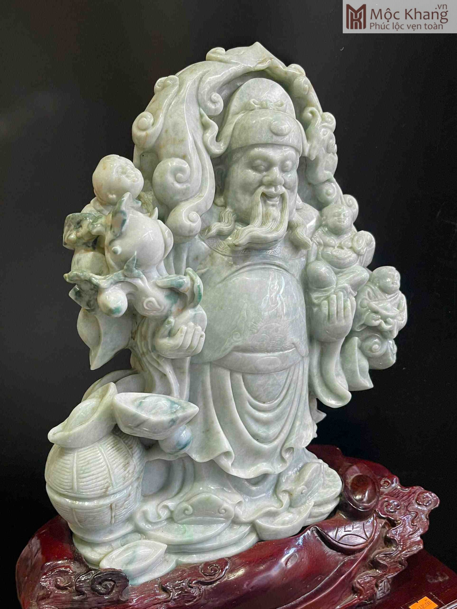 Tượng Thần Tài Ngọc Phỉ Thuý Cao 39 (cm) (4)_4 Tuong Than Tai Ngoc Phi Thuy Cao 39 cm 4 4 scaled
